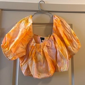 Shirred Puff Sleeve Top- Eloquii New with Tags